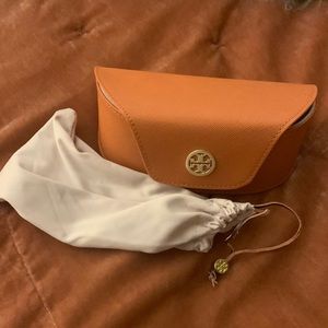 Brand new Tory Burch eyeglass case with eyeglass holder bag inside
